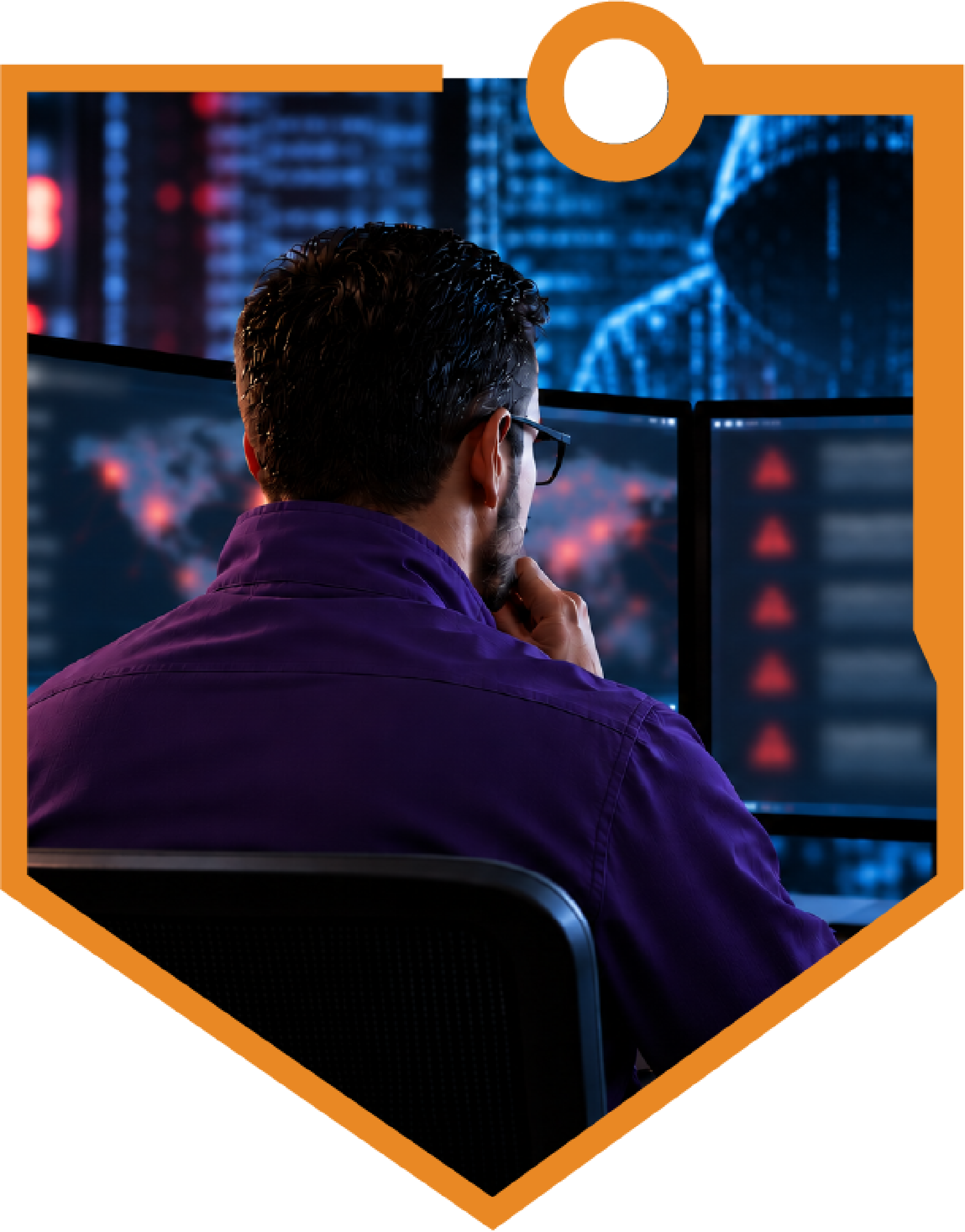 NetCyberOps analyst monitoring dark web threat activity